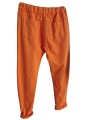 Jogg orange flashy, baggy, trois poches avant, deux poches arrière